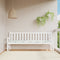 vidaXL - Tuinbankkussen - bladpatroon - 200x50x7 - cm - stof