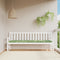 vidaXL - Tuinbankkussen - bladpatroon - 200x50x7 - cm - stof