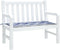 vidaXL - Tuinbankkussen - gestreept - 100x50x3 - cm - oxford - stof - wit - en - blauw