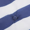 vidaXL - Tuinbankkussen - gestreept - 150x50x3 - cm - oxford - stof - wit - en - blauw