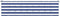 vidaXL - Tuinbankkussen - gestreept - 200x50x3 - cm - stof - wit - en - blauw