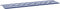 vidaXL - Tuinbankkussen - gestreept - 200x50x3 - cm - stof - wit - en - blauw