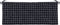 vidaXL - Tuinbankkussen - ruitpatroon - 120x50x7 - cm - stof - zwart