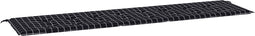 vidaXL - Tuinbankkussen - ruitpatroon - 150x50x3 - cm - stof - zwart