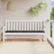 vidaXL - Tuinbankkussen - ruitpatroon - 150x50x3 - cm - stof - zwart