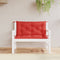 vidaXL - Tuinbankkussens - 2 - st - 100x50x7 - cm - oxford - stof - rood