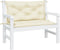 vidaXL - Tuinbankkussens - 2 - st - 100x50x7 - cm - oxford - stof - crèmekleurig
