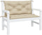 vidaXL - Tuinbankkussens - 2 - st - 100x50x7 - cm - oxford - stof - beige