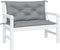 vidaXL - Tuinbankkussens - 2 - st - 100x50x7 - cm - oxford - stof - grijs
