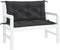 vidaXL - Tuinbankkussens - 2 - st - 100x50x7 - cm - oxford - stof - zwart