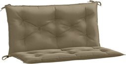 vidaXL - Tuinbankkussens - 2 - st - 100x50x7 - cm - stof - gemêleerd - taupe