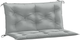 vidaXL - Tuinbankkussens - 2 - st - 100x50x7 - cm - stof - gemêleerd - lichtgrijs