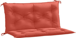 vidaXL - Tuinbankkussens - 2 - st - 100x50x7 - cm - stof - gemêleerd - rood