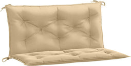 vidaXL - Tuinbankkussens - 2 - st - 100x50x7 - cm - stof - gemêleerd - beige