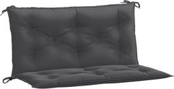 vidaXL - Tuinbankkussens - 2 - st - 100x50x7 - cm - stof - gemêleerd - antracietkleur