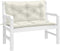 vidaXL - Tuinbankkussens - 2 - st - 100x50x7 - cm - stof - gemêleerd - crèmekleurig