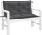 vidaXL - Tuinbankkussens - 2 - st - 100x50x7 - cm - stof - gemêleerd - antracietkleur