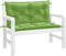 vidaXL - Tuinbankkussens - 2 - st - 100x50x7 - cm - stof - gemêleerd - groen