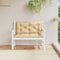 vidaXL - Tuinbankkussens - 2 - st - 100x50x7 - cm - stof - gemêleerd - beige