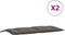 vidaXL - Tuinbankkussens - 2 - st - 100x50x7 - cm - stof - gemêleerd - donkergrijs