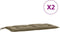 vidaXL - Tuinbankkussens - 2 - st - 100x50x7 - cm - stof - gemêleerd - taupe