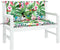 vidaXL - Tuinbankkussens - 2 - st - 100x50x7 - cm - stof - meerkleurig