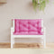 vidaXL - Tuinbankkussens - 2 - st - 100x50x7 - cm - stof - roze