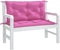 vidaXL - Tuinbankkussens - 2 - st - 100x50x7 - cm - stof - roze