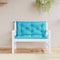 vidaXL - Tuinbankkussens - 2 - st - 100x50x7 - cm - stof - turquoise