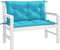 vidaXL - Tuinbankkussens - 2 - st - 100x50x7 - cm - stof - turquoise