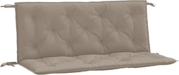 vidaXL - Tuinbankkussens - 2 - st - 120x50x7 - cm - oxford - stof - taupe