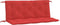 vidaXL - Tuinbankkussens - 2 - st - 120x50x7 - cm - oxford - stof - rood