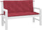 vidaXL - Tuinbankkussens - 2 - st - 120x50x7 - cm - oxford - stof - wijnrood