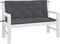 vidaXL - Tuinbankkussens - 2 - st - 120x50x7 - cm - oxford - stof - antracietkleurig