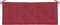 vidaXL - Tuinbankkussens - 2 - st - 120x50x7 - cm - oxford - stof - wijnrood