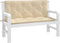 vidaXL - Tuinbankkussens - 2 - st - 120x50x7 - cm - oxford - stof - beige