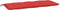 vidaXL - Tuinbankkussens - 2 - st - 120x50x7 - cm - oxford - stof - rood
