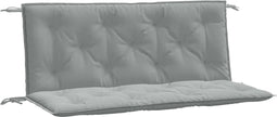 vidaXL - Tuinbankkussens - 2 - st - 120x50x7 - cm - stof - gemêleerd - lichtgrijs
