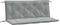 vidaXL - Tuinbankkussens - 2 - st - 120x50x7 - cm - stof - gemêleerd - lichtgrijs