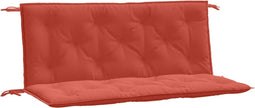 vidaXL - Tuinbankkussens - 2 - st - 120x50x7 - cm - stof - gemêleerd - rood