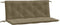 vidaXL - Tuinbankkussens - 2 - st - 120x50x7 - cm - stof - gemêleerd - taupe
