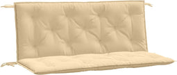 vidaXL - Tuinbankkussens - 2 - st - 120x50x7 - cm - stof - gemêleerd - beige