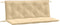 vidaXL - Tuinbankkussens - 2 - st - 120x50x7 - cm - stof - gemêleerd - beige