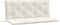 vidaXL - Tuinbankkussens - 2 - st - 120x50x7 - cm - stof - gemêleerd - crèmekleurig