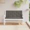 vidaXL - Tuinbankkussens - 2 - st - 120x50x7 - cm - stof - gemêleerd - donkergrijs