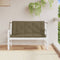 vidaXL - Tuinbankkussens - 2 - st - 120x50x7 - cm - stof - gemêleerd - taupe