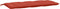 vidaXL - Tuinbankkussens - 2 - st - 120x50x7 - cm - stof - gemêleerd - rood