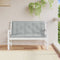 vidaXL - Tuinbankkussens - 2 - st - 120x50x7 - cm - stof - gemêleerd - lichtgrijs
