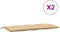 vidaXL - Tuinbankkussens - 2 - st - 120x50x7 - cm - stof - gemêleerd - beige