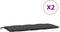 vidaXL - Tuinbankkussens - 2 - st - 120x50x7 - cm - stof - gemêleerd - antracietkleur